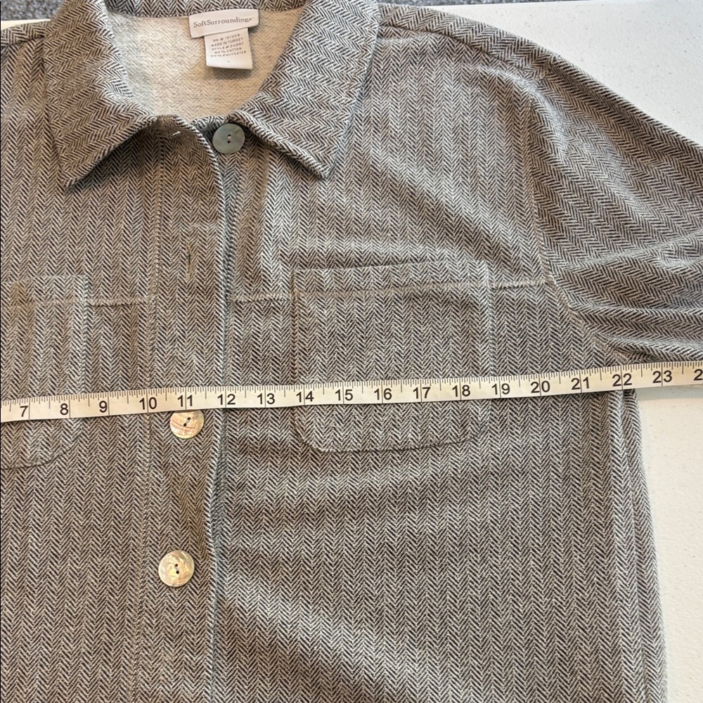 Soft Surroundings Gray Utility Jacket - image 8